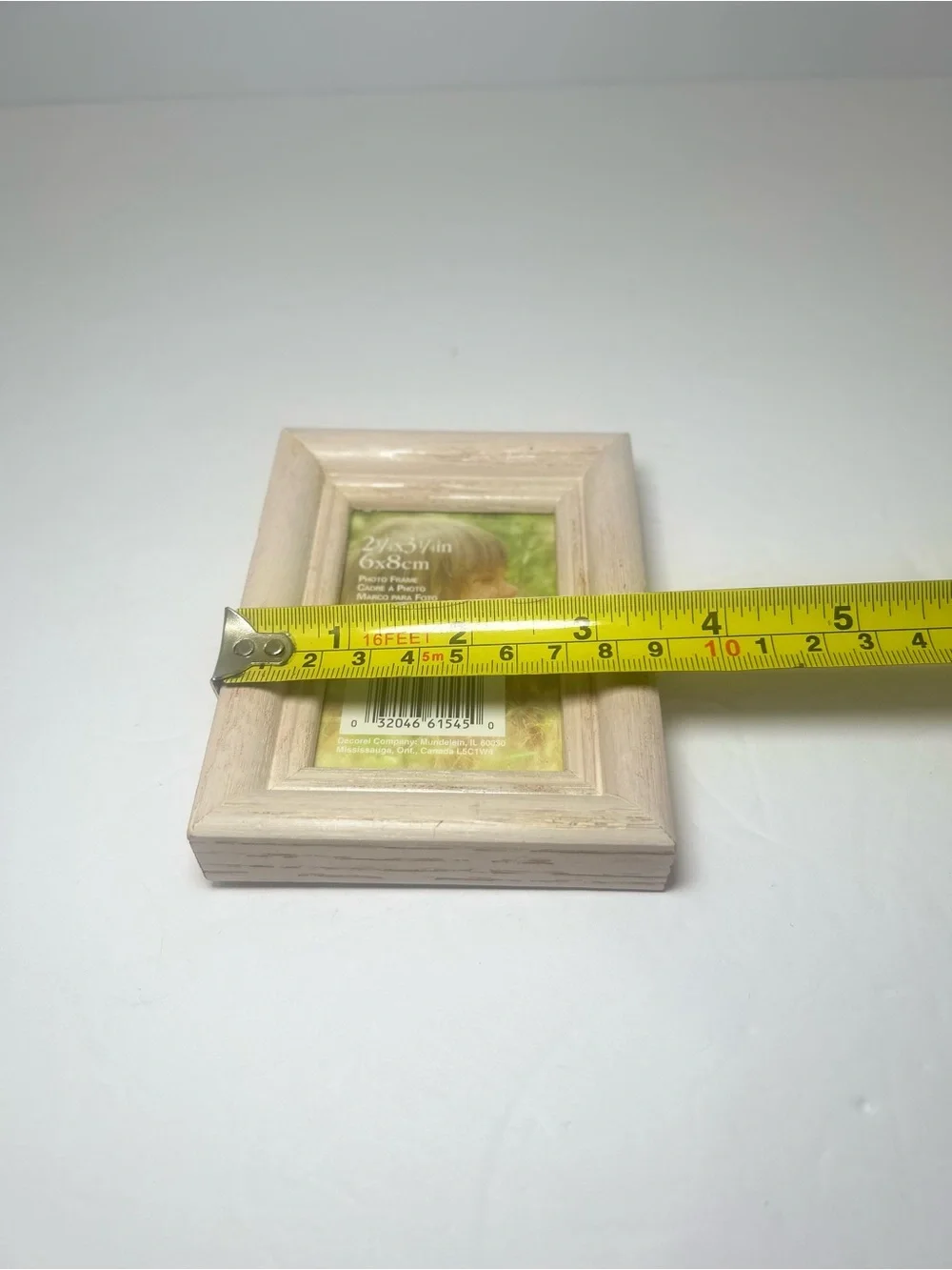 3 Wood Picture Frames 2 x 3 Inch Photo Wooden Photo Frame Assorted Pink & Cream